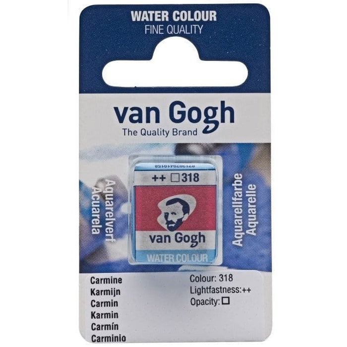 VAN GOGH WATERCOLOURS VAN GOGH WATERCOLOURS 318 - Carmine Van Gogh Watercolour Half Pans
