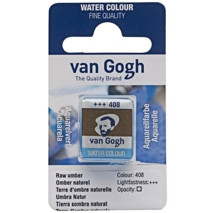 VAN GOGH WATERCOLOURS VAN GOGH WATERCOLOURS 408 - Raw Umber Van Gogh Watercolour Half Pans