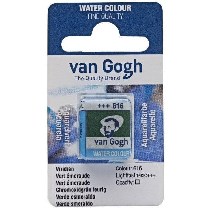 VAN GOGH WATERCOLOURS VAN GOGH WATERCOLOURS 616 - Viridian Van Gogh Watercolour Half Pans