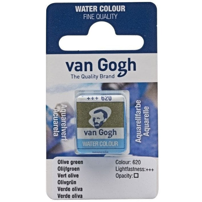 VAN GOGH WATERCOLOURS VAN GOGH WATERCOLOURS 620 - Olive Green Van Gogh Watercolour Half Pans