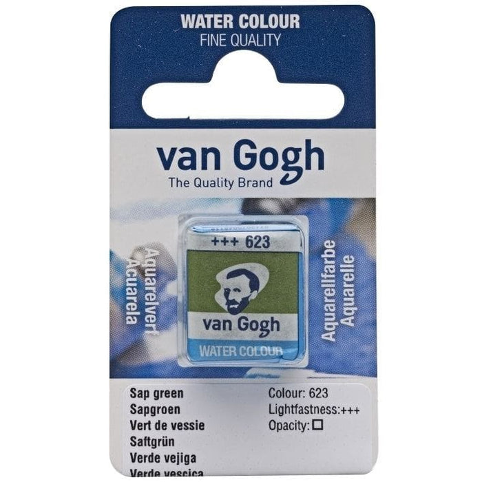 VAN GOGH WATERCOLOURS VAN GOGH WATERCOLOURS 623 - Sap Green Van Gogh Watercolour Half Pans