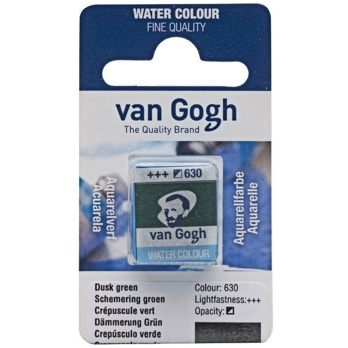 VAN GOGH WATERCOLOURS VAN GOGH WATERCOLOURS 630 - Dusk Green Van Gogh Watercolour Half Pans