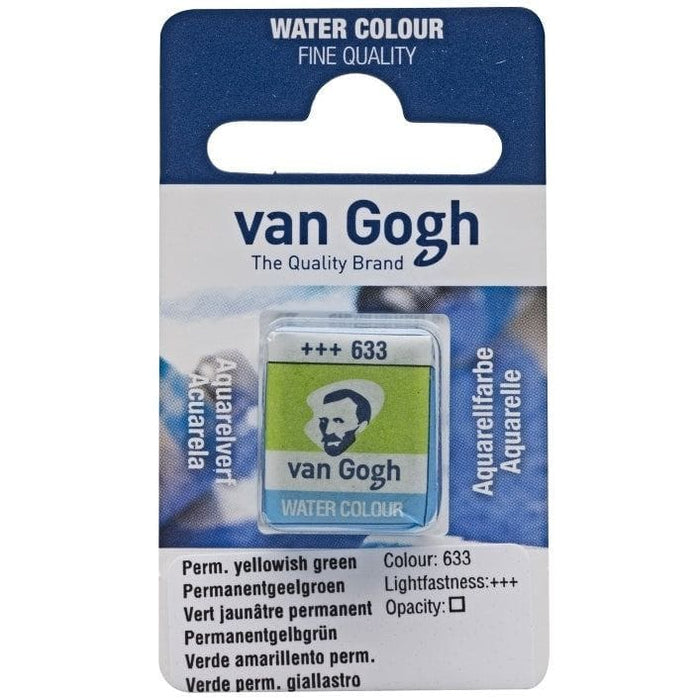 VAN GOGH WATERCOLOURS VAN GOGH WATERCOLOURS 633 - Permanent Yellowish G Van Gogh Watercolour Half Pans