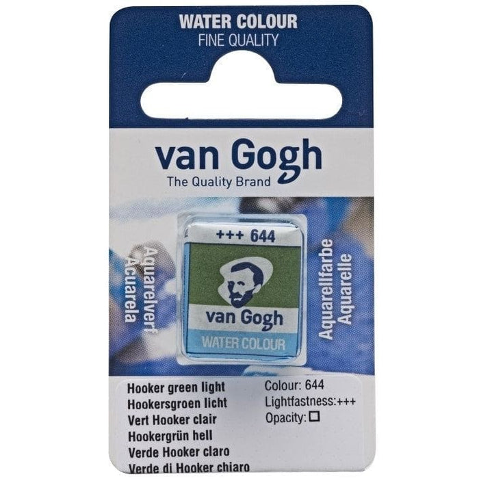VAN GOGH WATERCOLOURS VAN GOGH WATERCOLOURS 644 - Hooker Green Light Van Gogh Watercolour Half Pans