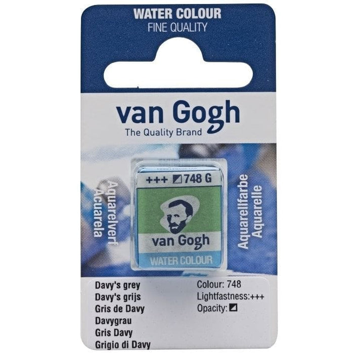 VAN GOGH WATERCOLOURS VAN GOGH WATERCOLOURS 748 - Davy’s Grey Van Gogh Watercolour Half Pans