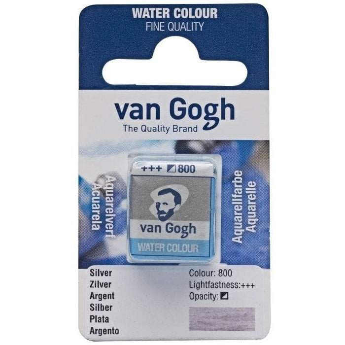 VAN GOGH WATERCOLOURS VAN GOGH WATERCOLOURS 800 - Silver Van Gogh Watercolour Half Pans