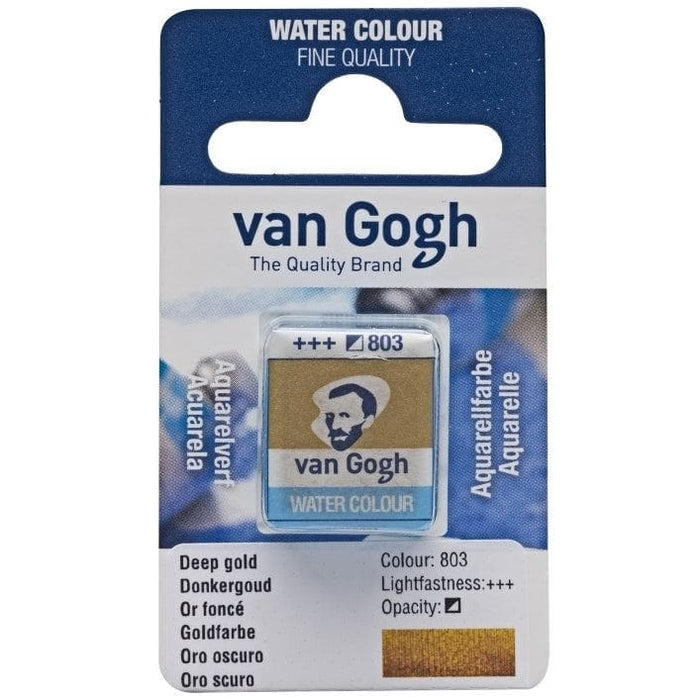 VAN GOGH WATERCOLOURS VAN GOGH WATERCOLOURS 803 - Deep Gold Van Gogh Watercolour Half Pans