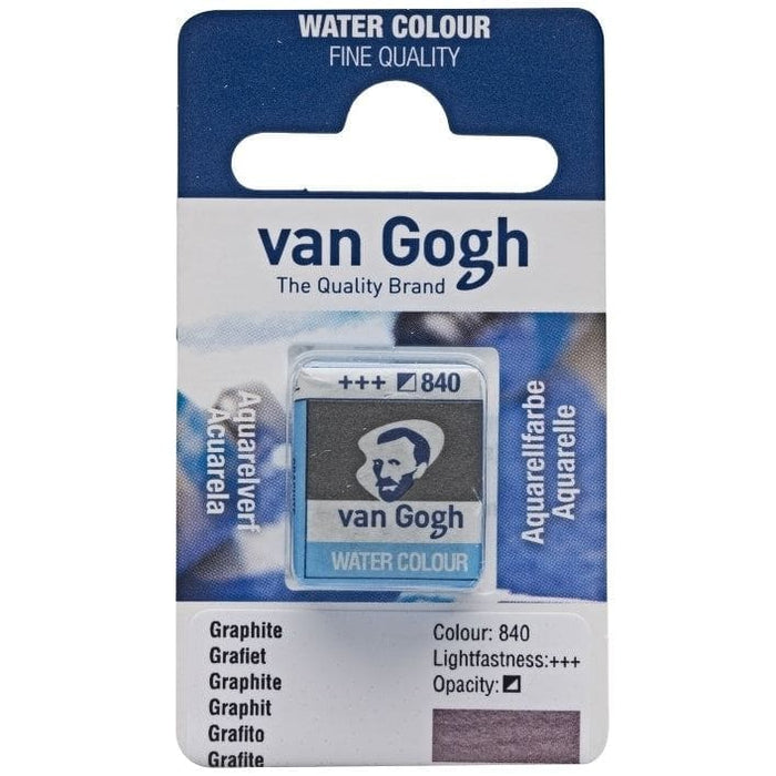 VAN GOGH WATERCOLOURS VAN GOGH WATERCOLOURS 840 - Graphite Van Gogh Watercolour Half Pans
