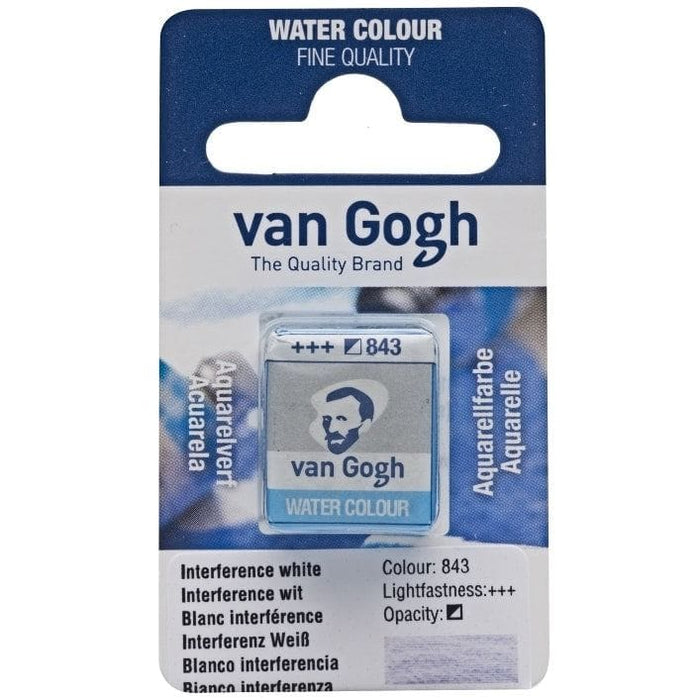 VAN GOGH WATERCOLOURS VAN GOGH WATERCOLOURS 843 - Interference White Van Gogh Watercolour Half Pans