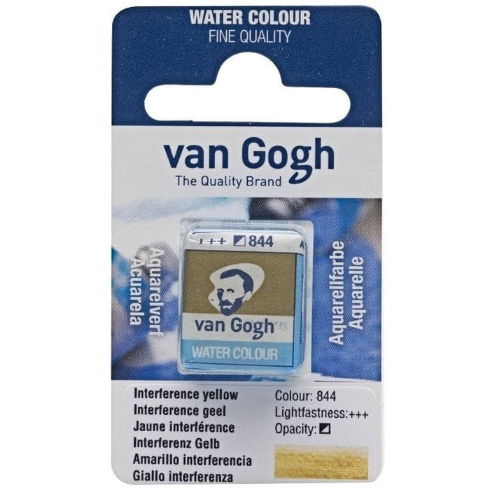 VAN GOGH WATERCOLOURS VAN GOGH WATERCOLOURS 844 - Interference Yellow Van Gogh Watercolour Half Pans