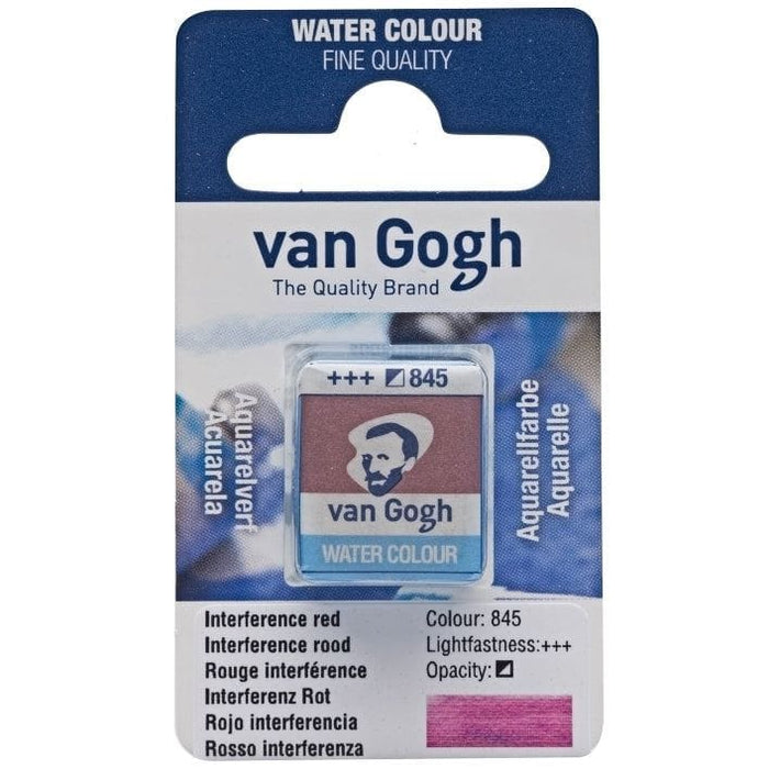 VAN GOGH WATERCOLOURS VAN GOGH WATERCOLOURS 845 - Interference Red Van Gogh Watercolour Half Pans