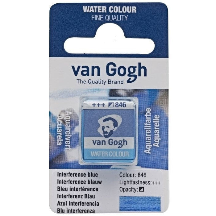 VAN GOGH WATERCOLOURS VAN GOGH WATERCOLOURS 846 - Interference Blue Van Gogh Watercolour Half Pans