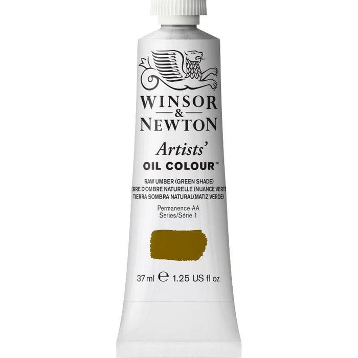 WINSOR & NEWTON ARTIST OILS WINSOR & NEWTON W&N Artist's Oil 37ml Raw Umber (Green Shade) 558