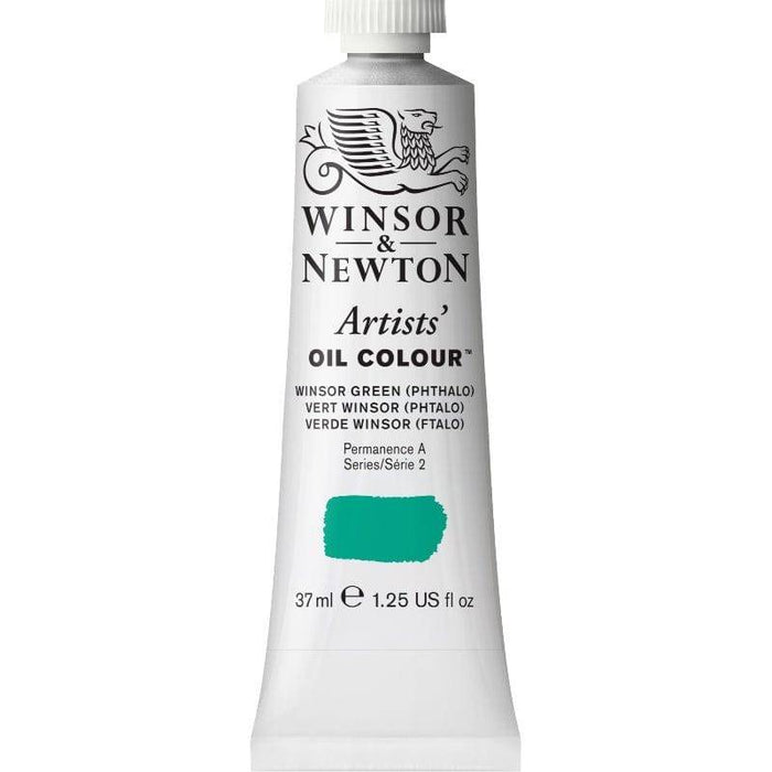 WINSOR & NEWTON ARTIST OILS WINSOR & NEWTON W&N Artist's Oil 37ml Winsor Green (Phthalo) 720