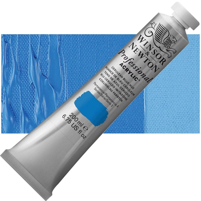 WINSOR & NEWTON ACRYLICS WINSOR & NEWTON ACRYLICS W&N PAC 200ml - Cerulean Blue Hue