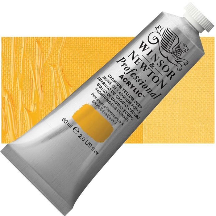 WINSOR & NEWTON ACRYLICS WINSOR & NEWTON ACRYLICS W&N PAC 60ml - Cadmium Yellow Deep