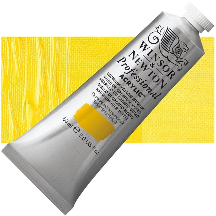 WINSOR & NEWTON ACRYLICS WINSOR & NEWTON ACRYLICS W&N PAC 60ml - Cadmium Yellow Medium