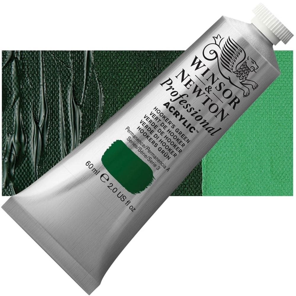 Winsor & Newton Acrylics 60ml - Hookers Green — The Sydney Art Store