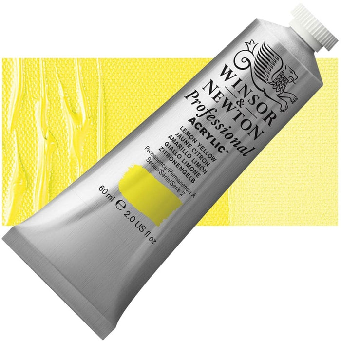 WINSOR & NEWTON ACRYLICS WINSOR & NEWTON ACRYLICS W&N PAC 60ml - Lemon Yellow