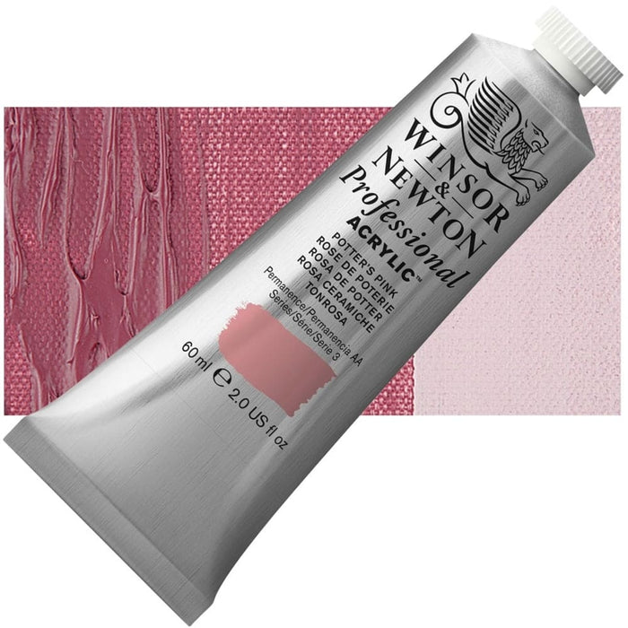 WINSOR & NEWTON ACRYLICS WINSOR & NEWTON ACRYLICS W&N PAC 60ml - Potters Pink