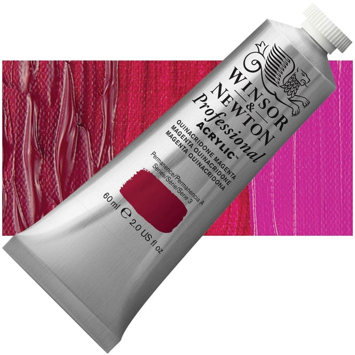 WINSOR & NEWTON ACRYLICS WINSOR & NEWTON ACRYLICS W&N PAC 60ml - Quinacridone Magenta