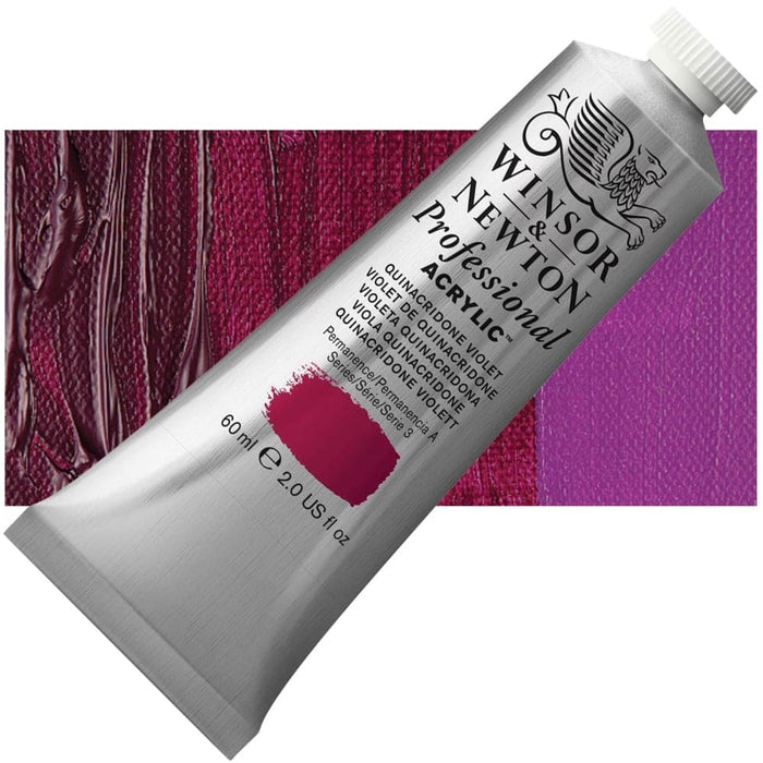 WINSOR & NEWTON ACRYLICS WINSOR & NEWTON ACRYLICS W&N PAC 60ml - Quinacridone Violet