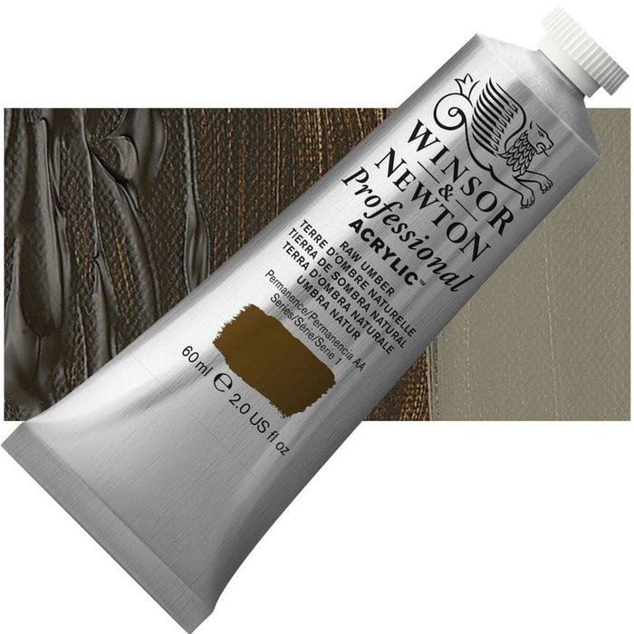 WINSOR & NEWTON ACRYLICS WINSOR & NEWTON ACRYLICS W&N PAC 60ml - Raw Umber