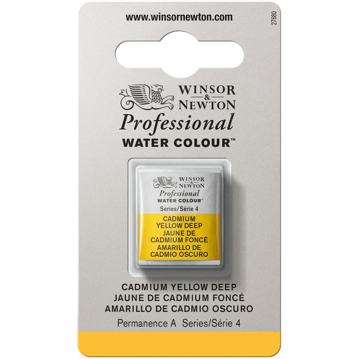 W&N PWC Half Pan - NEW W&N PWC Half Pan - Cadmium Yellow Deep