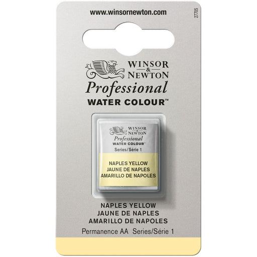 W&N PWC Half Pan - NEW W&N PWC Half Pan - Naples Yellow