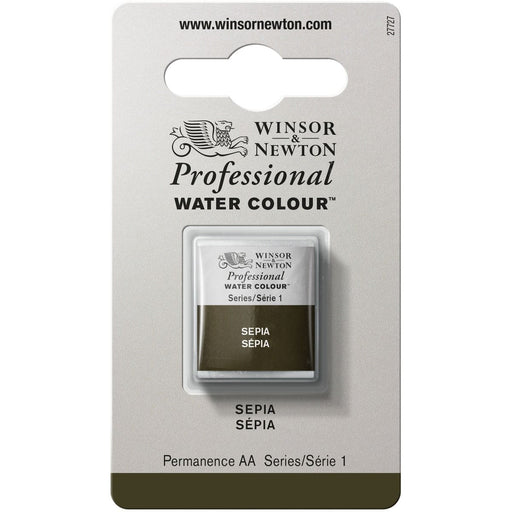 W&N PWC Half Pan - NEW W&N PWC Half Pan - Sepia