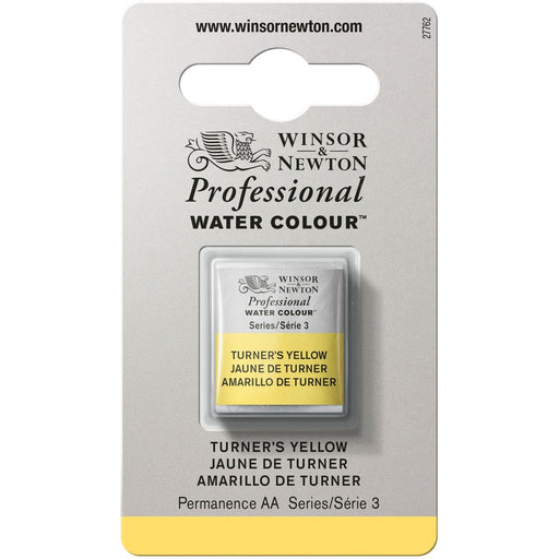 W&N PWC Half Pan - NEW W&N PWC Half Pan - Turner'S Yellow