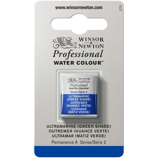 W&N PWC Half Pan - NEW W&N PWC Half Pan - Ultramarine (Green Shade)