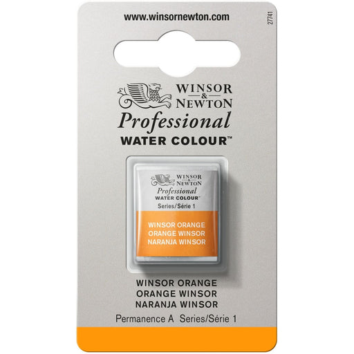 W&N PWC Half Pan - NEW W&N PWC Half Pan - Winsor Orange
