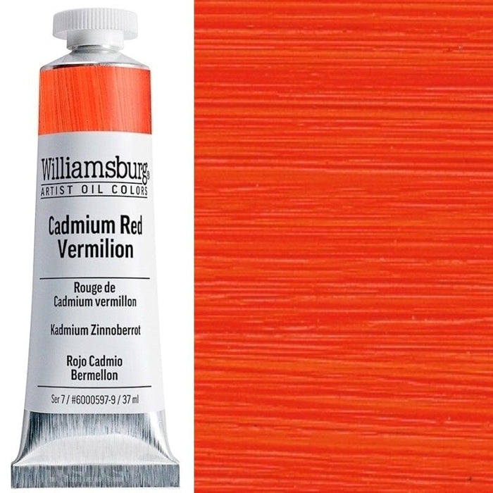 WILLIAMSBURG OILS WILLIAMSBURG Williamsburg Oils 37ml Cadmium Red Vermilion