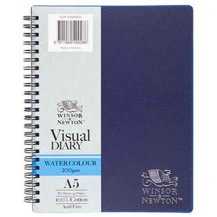 WINSOR & NEWTON DIARY WINSOR & NEWTON Windsor & Newton A5 Visual Diary Watercolour 200gsm 20 Sheets