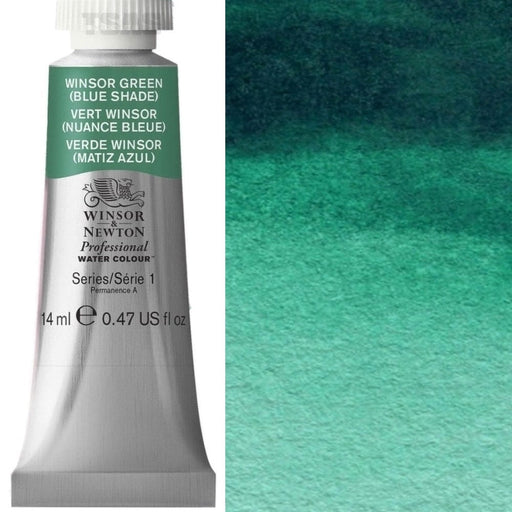 WINSOR & NEWTON WATERCOLOURS WINSOR & NEWTON WATERCOLOURS Winsor Green (Blue Shade) 14ml W&N Watercolour