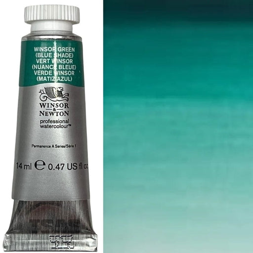 WINSOR & NEWTON WATERCOLOURS WINSOR & NEWTON WATERCOLOURS Winsor Green (Blue Shade) 14ml W&N Watercolour