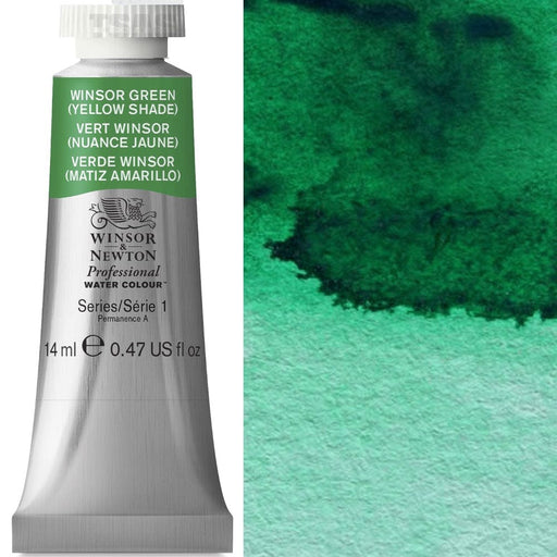 WINSOR & NEWTON WATERCOLOURS WINSOR & NEWTON WATERCOLOURS Winsor Green (Yellow Shade) 14ml W&N Watercolour