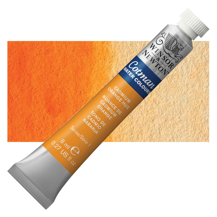WINSOR & NEWTON COTMAN WATERCOLOUR 8ML - NEW Winsor & Newton Cotman Watercolour 8ml - Cadmium Orange Hue