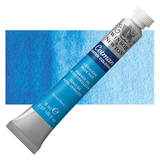 WINSOR & NEWTON COTMAN WATERCOLOUR 8ML - NEW Winsor & Newton Cotman Watercolour 8ml - Cerulean Blue Hue
