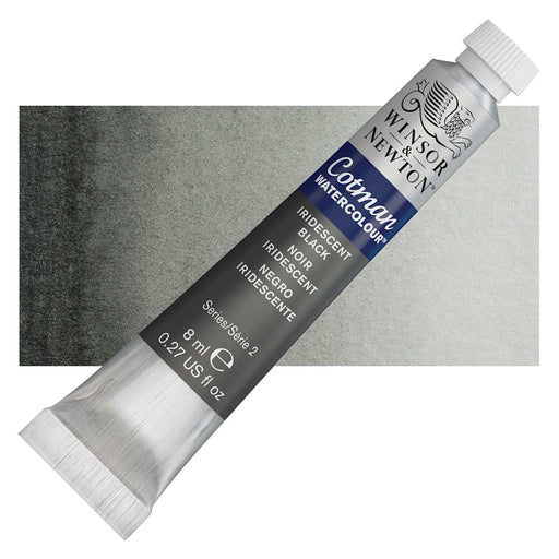 WINSOR & NEWTON COTMAN WATERCOLOUR 8ML - NEW Winsor & Newton Cotman Watercolour 8ml - Iridescent Black