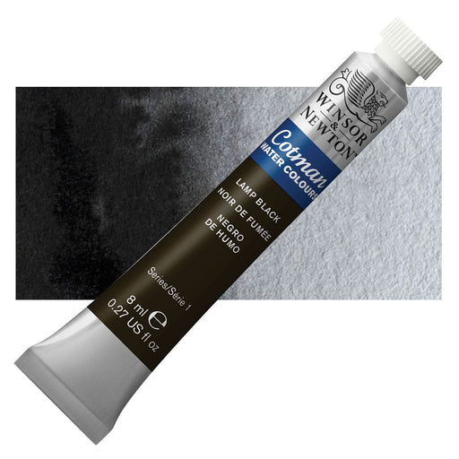WINSOR & NEWTON COTMAN WATERCOLOUR 8ML - NEW Winsor & Newton Cotman Watercolour 8ml - Lamp Black