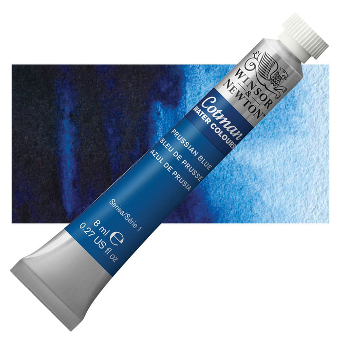 WINSOR & NEWTON COTMAN WATERCOLOUR 8ML - NEW Winsor & Newton Cotman Watercolour 8ml - Prussian Blue