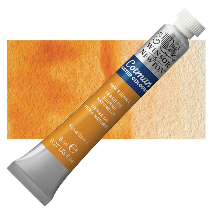 WINSOR & NEWTON COTMAN WATERCOLOUR 8ML - NEW Winsor & Newton Cotman Watercolour 8ml - Raw Sienna