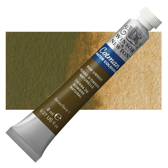 WINSOR & NEWTON COTMAN WATERCOLOUR 8ML - NEW Winsor & Newton Cotman Watercolour 8ml - Raw Umber