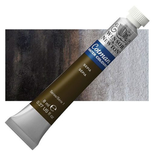WINSOR & NEWTON COTMAN WATERCOLOUR 8ML - NEW Winsor & Newton Cotman Watercolour 8ml - Sepia