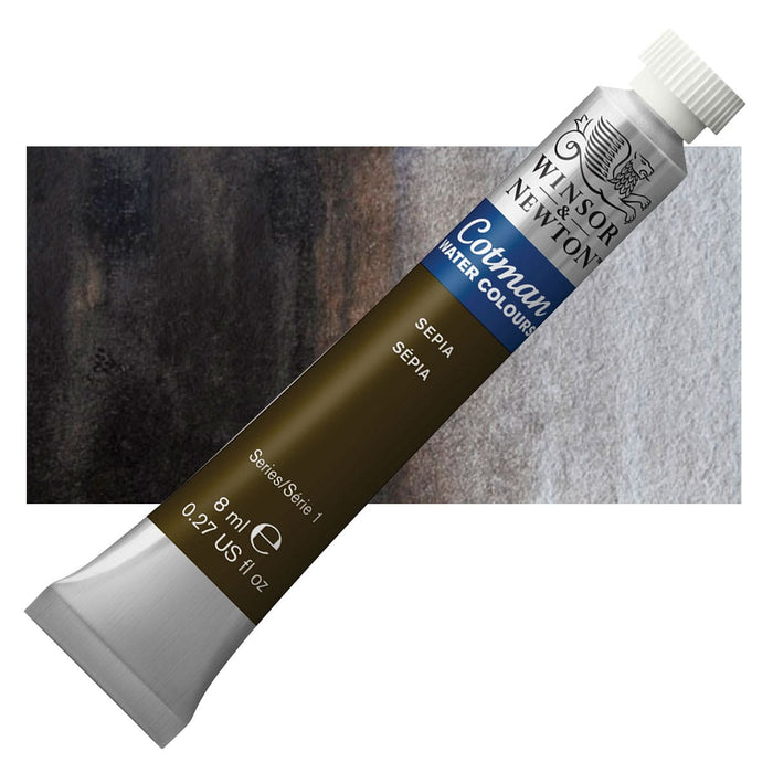 WINSOR & NEWTON COTMAN WATERCOLOUR 8ML - NEW Winsor & Newton Cotman Watercolour 8ml - Sepia