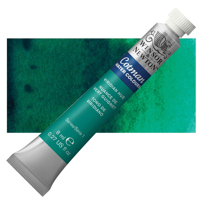 WINSOR & NEWTON COTMAN WATERCOLOUR 8ML - NEW Winsor & Newton Cotman Watercolour 8ml - Viridian Hue