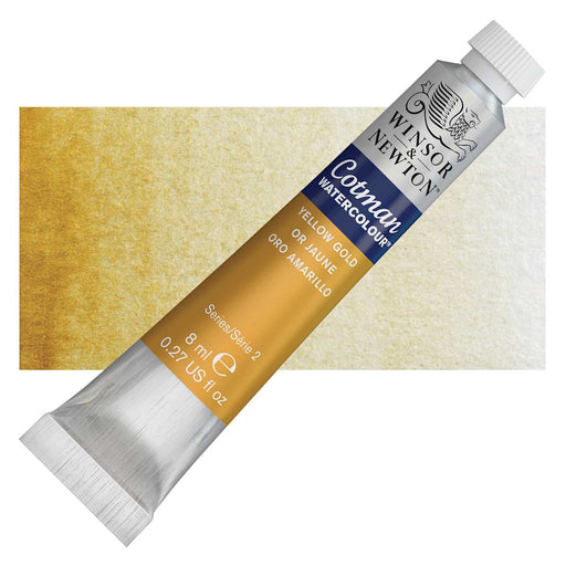 WINSOR & NEWTON COTMAN WATERCOLOUR 8ML - NEW Winsor & Newton Cotman Watercolour 8ml - Yellow Gold