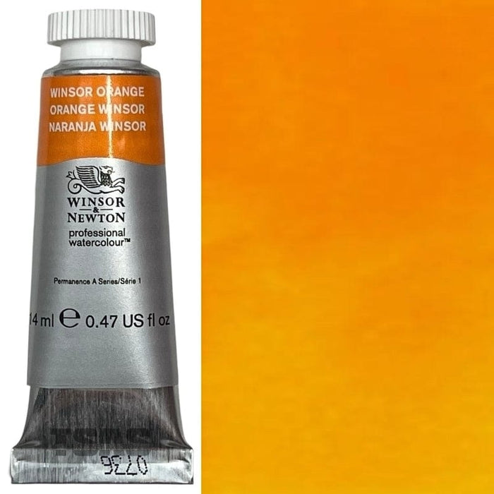 WINSOR & NEWTON WATERCOLOURS WINSOR & NEWTON WATERCOLOURS Winsor Orange 14ml W&N Watercolour